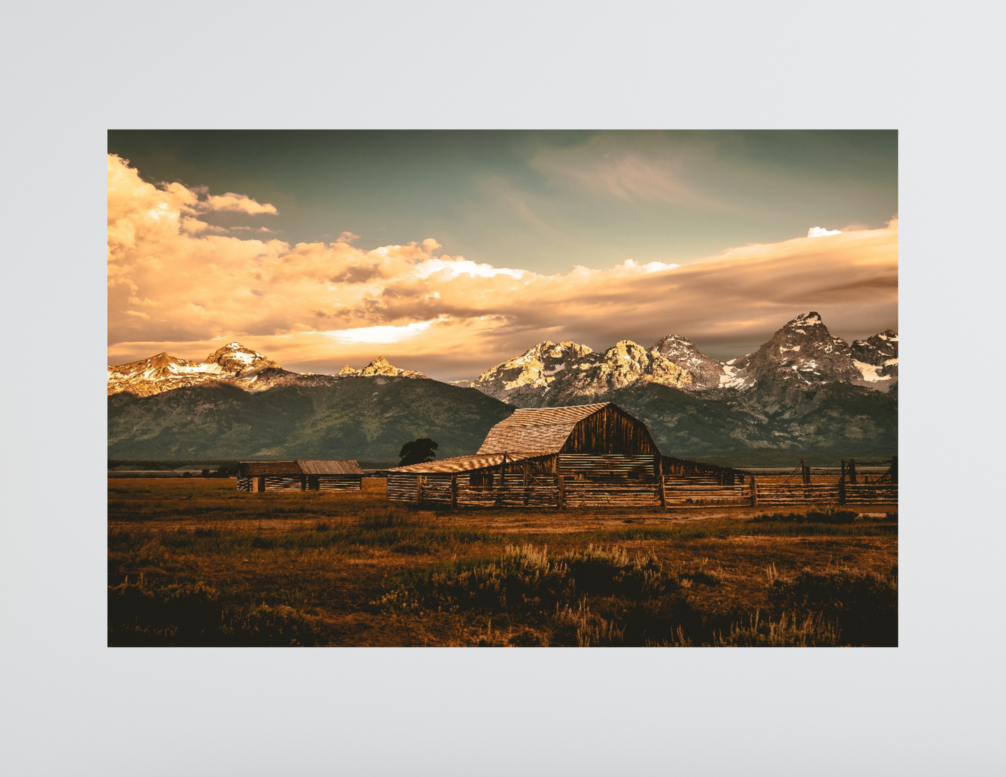 Sundown in the Tetons