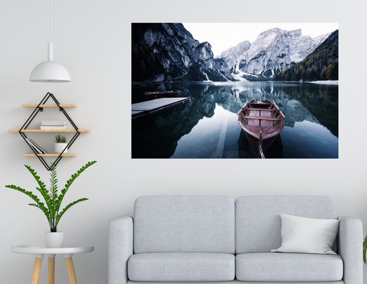 Boat on Tranquil Lake