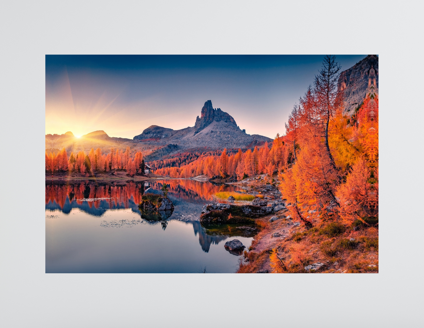 Autumn Dolomites Lake