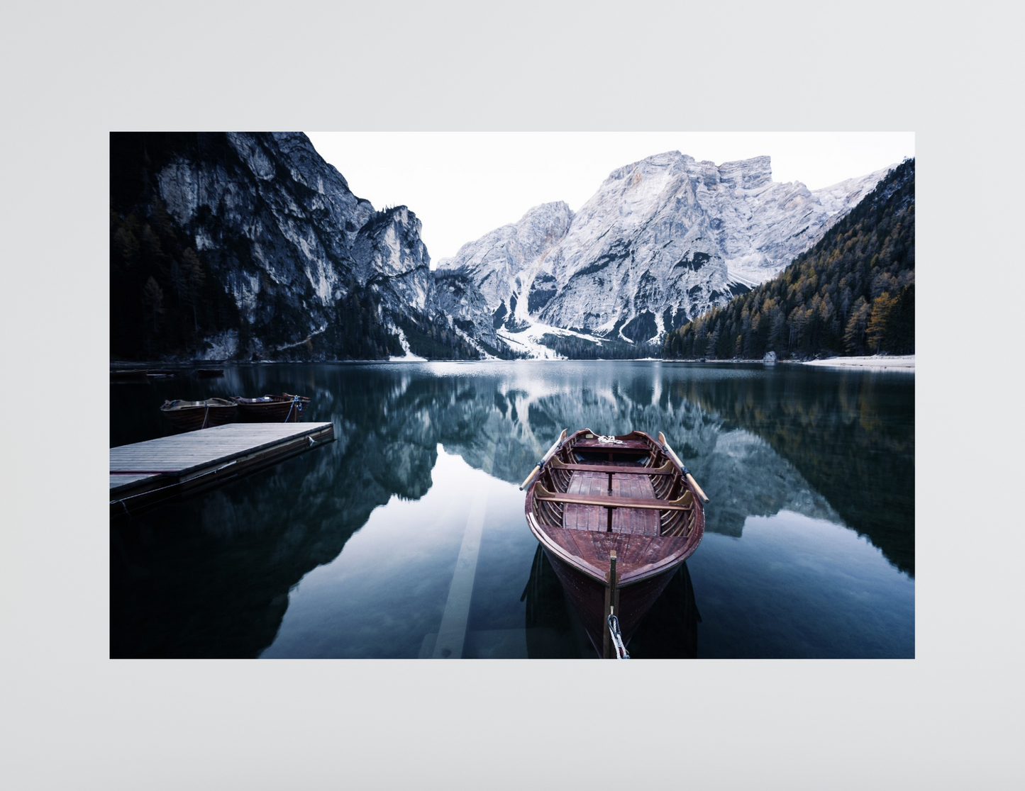 Boat on Tranquil Lake